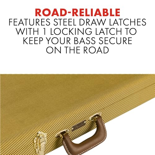 image for Fender Classic Series Wood Case, Precision Bass/Jazz Bass, Tweed