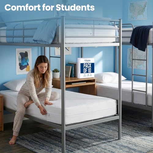 Image of Bulk 10-Pack Hotel King Size Mattress Encasement 100% Waterproof | Commercial Zippered Mattress Protector, 6-Sided, 13 inch Deep, Designed for Resorts and Motels, Bed Bug & Dust Mite Resistant