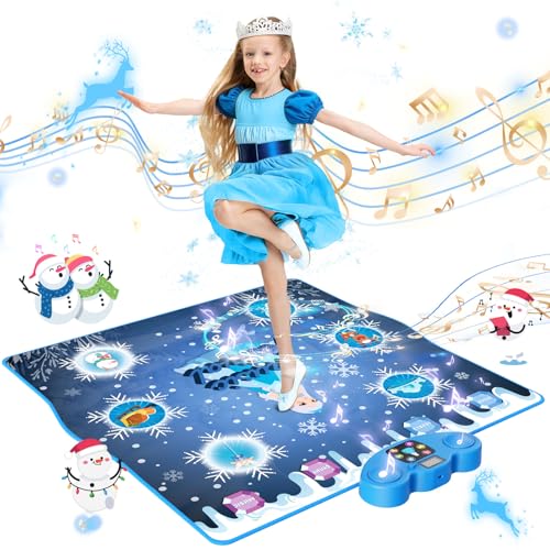 SKYCOMET Dance Mat, Ice and Snow 6-Button Princess...