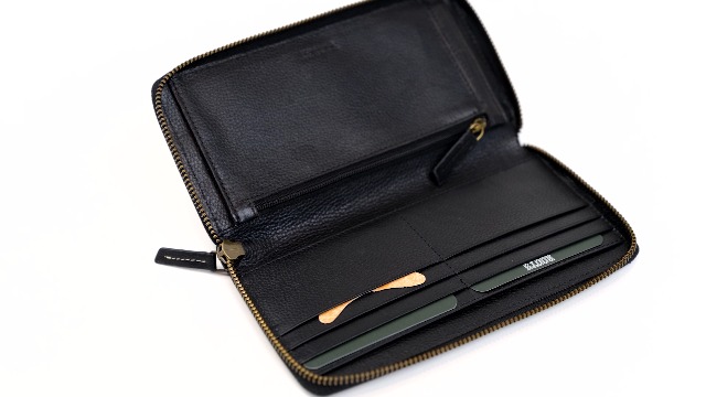 小物 Human Made Leather Zip Wallet Black HUMAN MADE LEATHER ZIP WALLET – Trade Point_HK