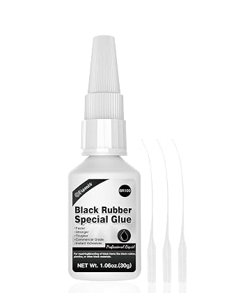 30g Black Rubber Adhesive for Tire Repair, Edge Bonding, DIY Crafts