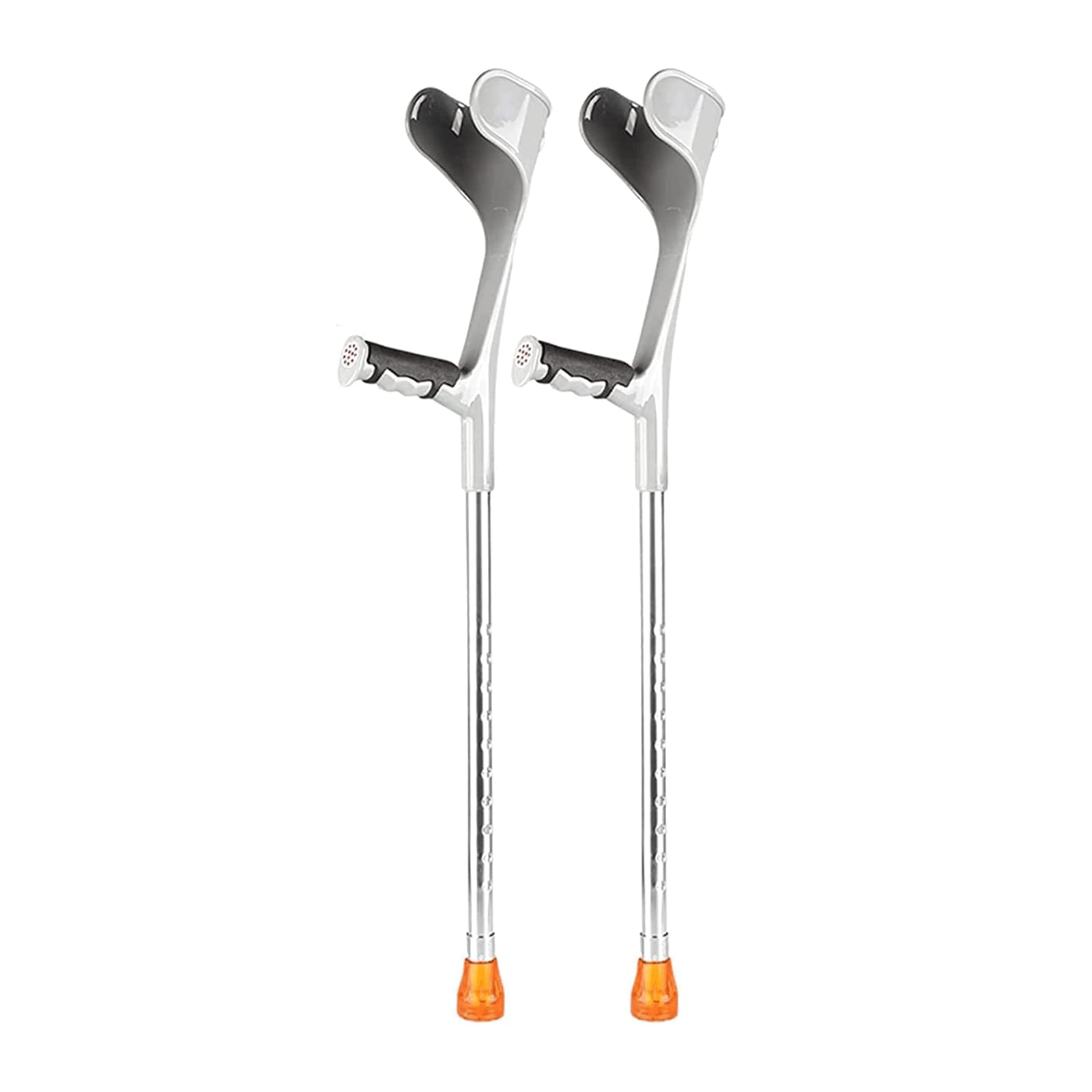 PAASHE Bastones para Caminar antebrazo, muletas Ajustables, 1 par de Bastones para Caminar para Adultos, Bastones de Descanso para Codo en Forma de U, Andador cómodo para Ancianos