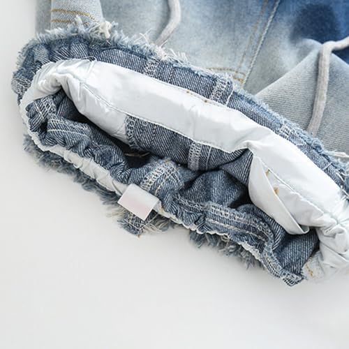 Girls Baggy High Waisted Jeans Gradient Color Tassel Edge Kids Hip Hop Denim Pants Drawstring Aesthetic Elastic4