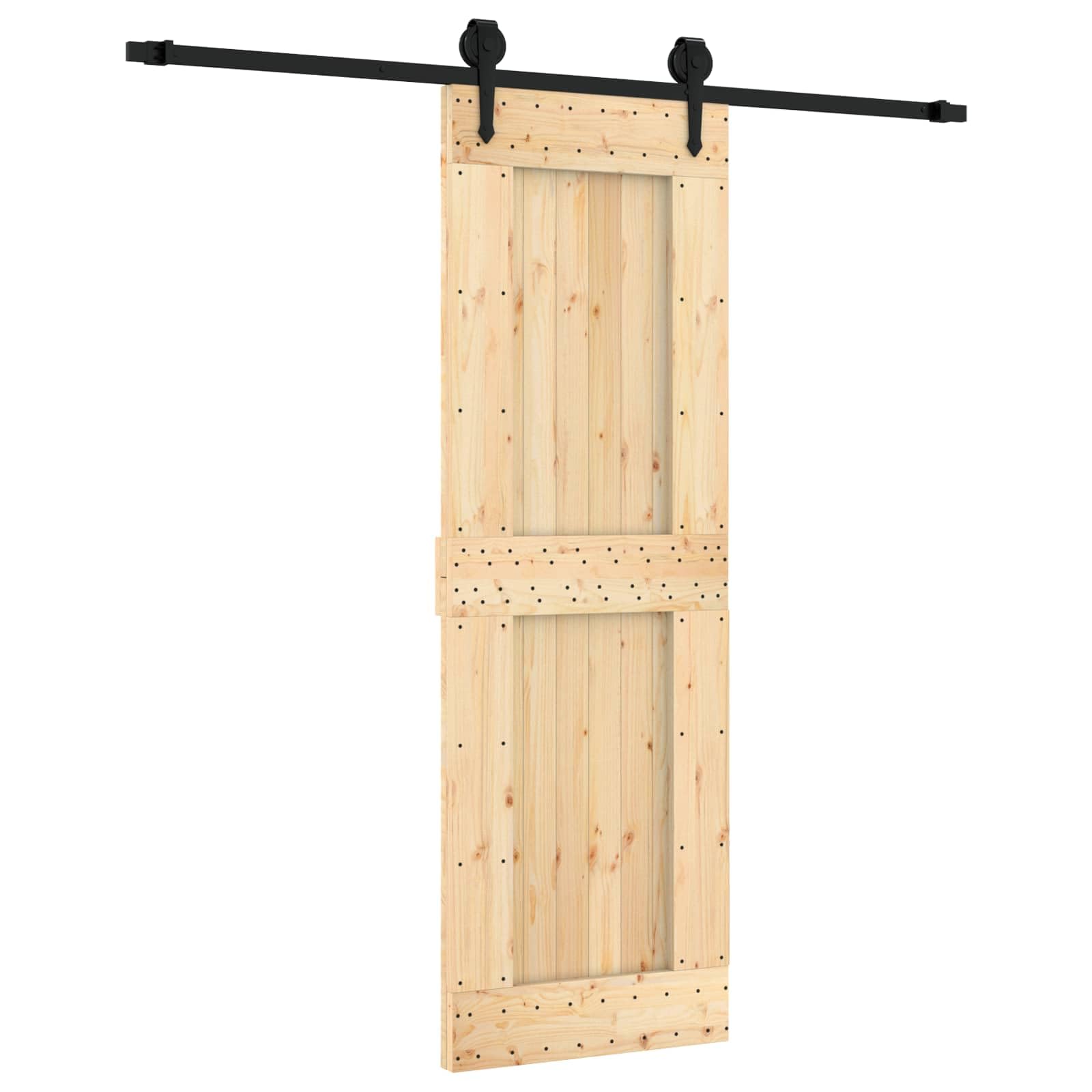 Porta scorrevole in pino massiccio, 70 x 210 cm