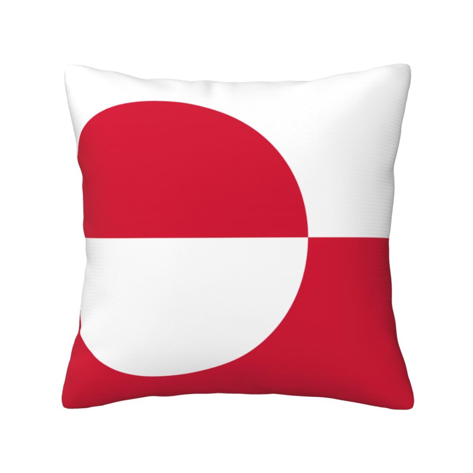 SXZVVBN Greenland flagDecorative Square Sofa Cushion Covers