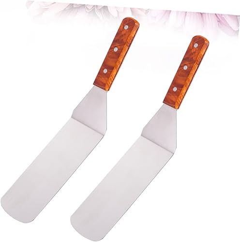 Miniatura 9 de Luxshiny 1pc Espatulas De Reposteria Cake Spatula Stainless Spatula Barbecue Bbq Spatula Cake Transfer Shovel Fried Fish Shovel Scraper Pizza