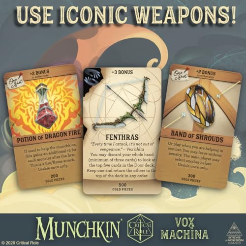 Munchkin Vox Machina juego de mesa estratégico físico miniatura 3
