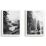 Das abstrakte skandinavische Design in Schwarz / Weiß machen das Wohnzimmer, das Schlafzimmer oder die Küche zur Wohlfühloase