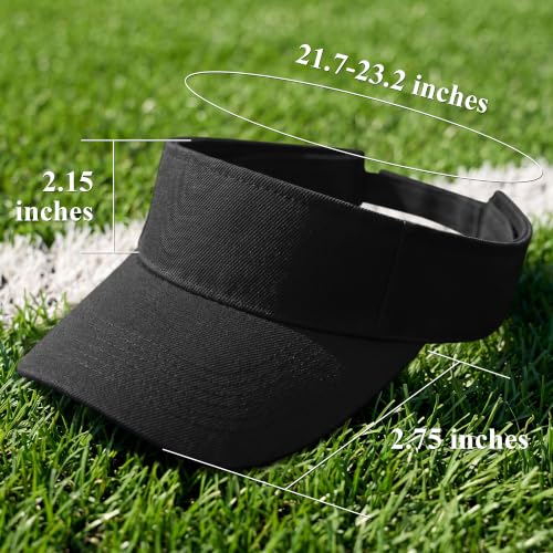 Image of Cooraby Sports Sun Visor Hats Adjustable Sun Visor Caps for Women and Men