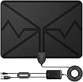 2026 TV Antenna for Smart TV, 2200+ Miles Range, 360° Reception, Indoor/Outdoor, Supports 4K 1080p HD, Local Channels