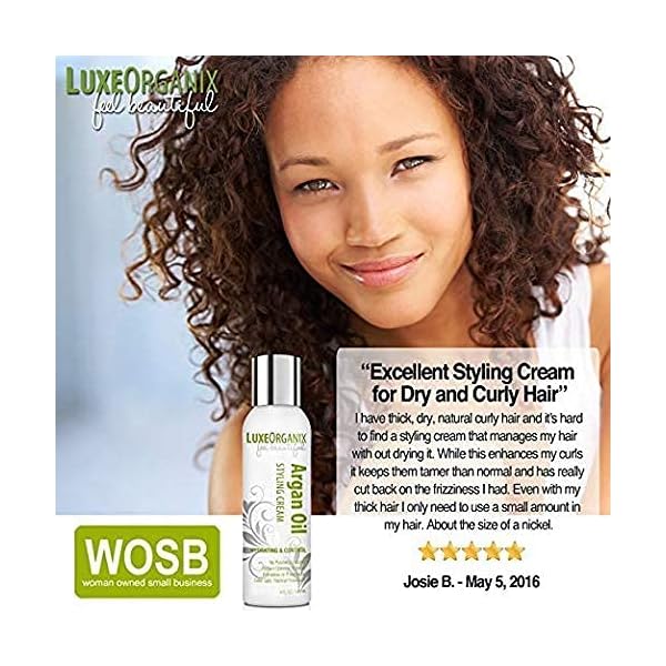 Moroccan-Argan-Oil-Styling-Cream-For-Soft-Bouncy-Hair-Defining-Cream-Creates-Frizz-Free-Curly-Hair-No-Residue-Manages-Without-Drying-Out-Safe-for-Keratin-Treated-Hair-Extensions-Made-in-USA Moroccan Argan Oil Styling Cream; For Soft & Bouncy Hair. Defining Cream Creates Frizz-Free Curly Hair. No Residue, Manages Without Drying Out. Safe for Keratin Treated Hair & Extensions (Made in USA)