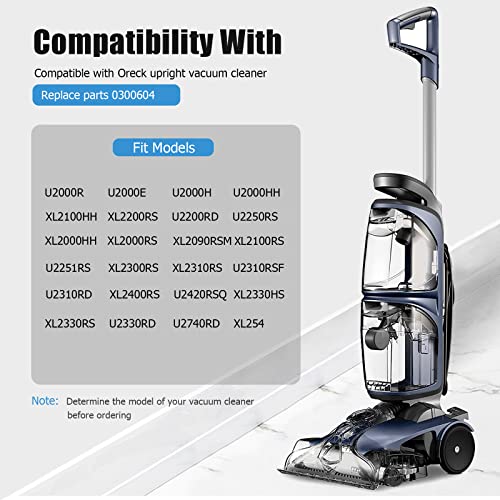 0300604 Vacuum Belt For Oreck Vacuum Cleaner Replacement Belt Parts Compatible With Oreck Xl Upright Vacuum Cleaner, 4-Pack #TOP1