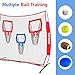 Zonlolo 6x6ft Football Training Net, Football Throwing Net with 3 Target Pockets, Portable QB Throwing Practice Equipment with Small Carry Bag,Most Suitable for Kids