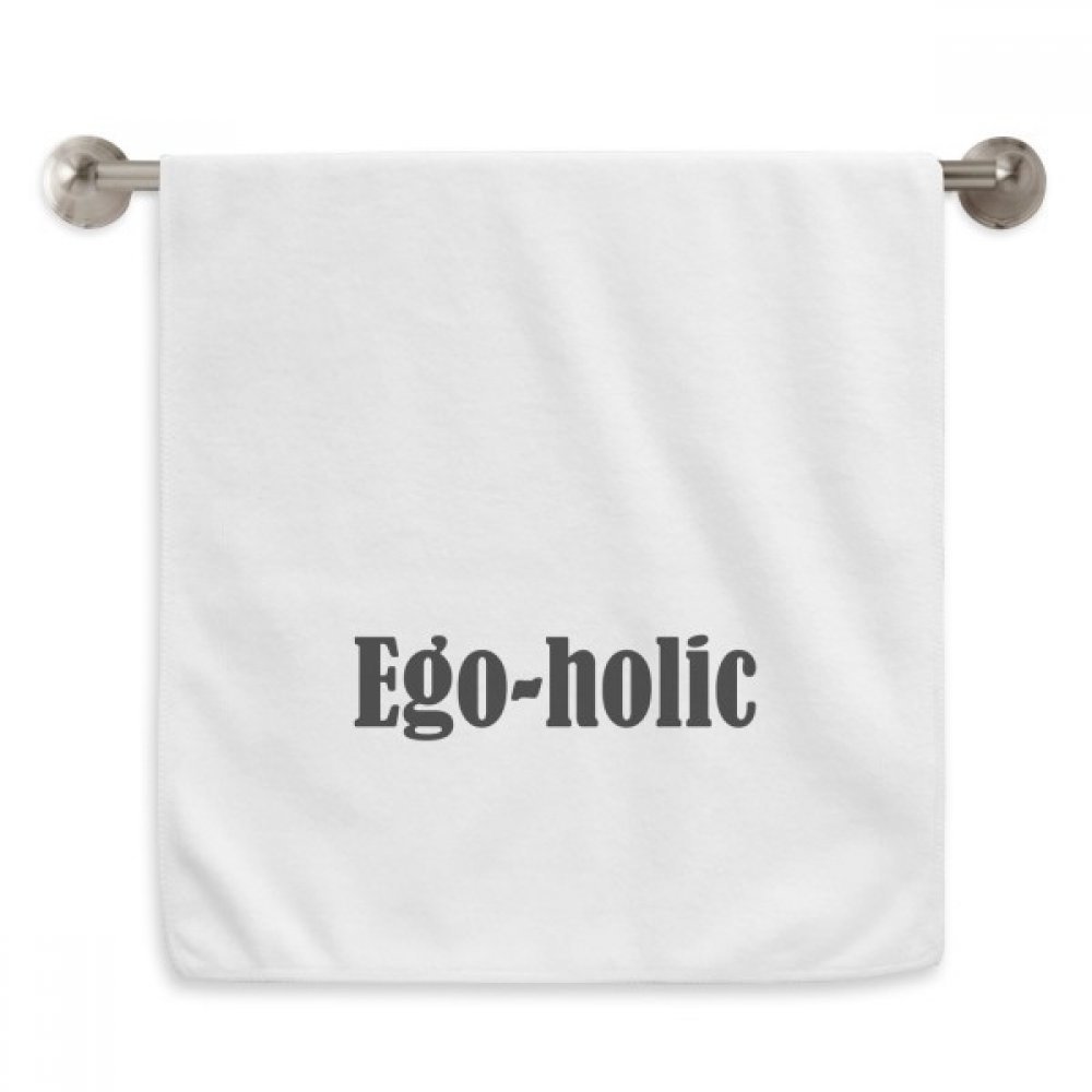 Serviettes moelleuses blanches 13X29 Pouces à motif Mot de Style Ego-Holic Diadème