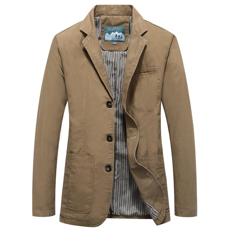 Cloudstyle Mens Casual 2 Buttons Slim Fit Jacket Lightweight Formal Business Blazer Sport Coat