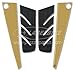 Adhésif Résine 3D Carbone-Ergal Repose-Pied Avant Autocollant pour Yamaha Tmax 530 2012-2016 - Carbone Or