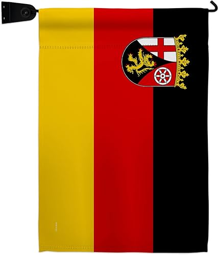 Rhineland Palatinate Garden Flag Set Mailbox Hanger Regional Germany States Central Europe Territory Old History Country Particular Area Small Gift