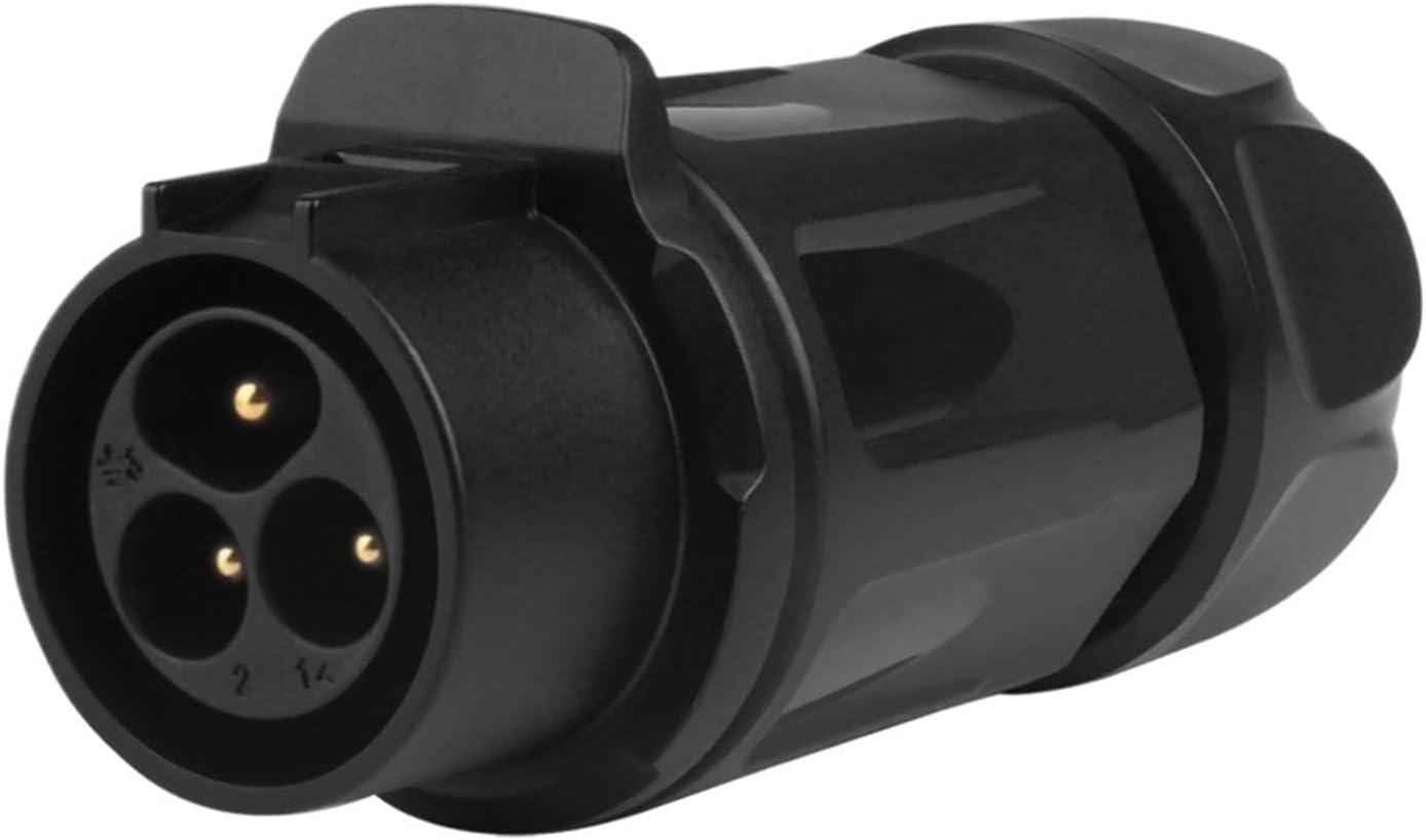 IP68 M20 10-12mm Cable Waterproof Connector 2/3 Pin Screw-in Electrical Terminal Adapter Wire Connector for LED Light(Male Plug Set,2P)