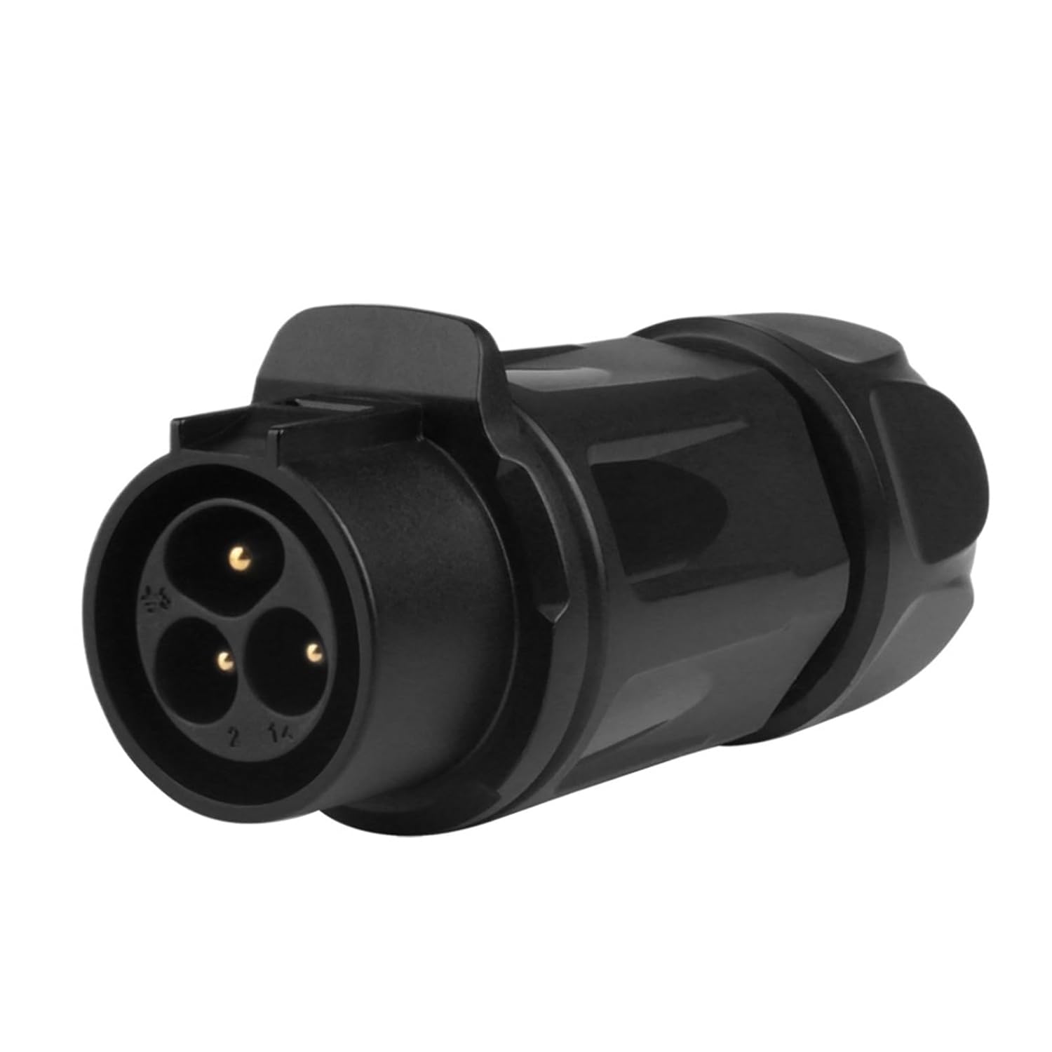 1Pcs IP68 M20 10-12mm Cable Waterproof Connector 2/3 Pin Screw-in Electrical Terminal Adapter Wire Connector for LED Light(Male Plug,2P)