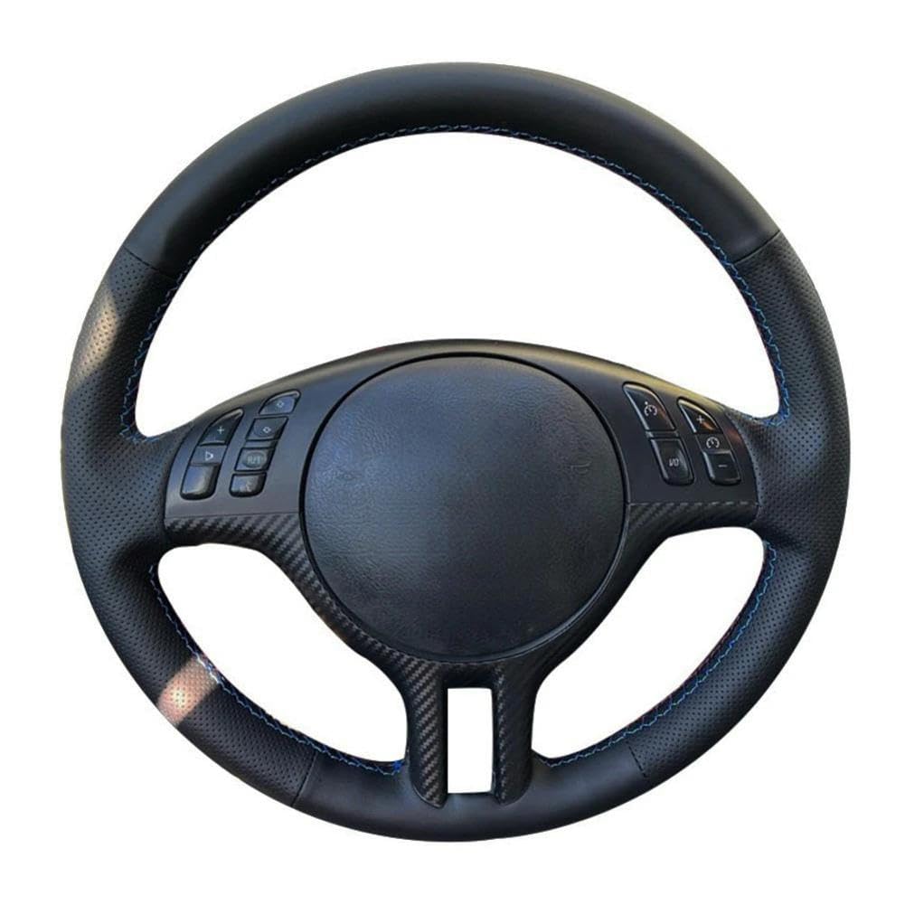HuiER Hand Sewing Car Steering Wheel Cover For BMW E46 E39 330i 540i 525i 530i 330Ci M3 2001 2002 2003 Braid Car Accessories - 34