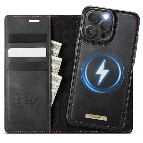 Coverilo Handyhülle für iPhone 14 Pro Max Hülle Abnehmbar 2-in-1 Magnetische Premium PU Leder Klapphülle Kabelloses Lade...