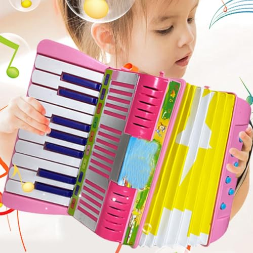 Instrument mignon préscolaire 17 touches avec soufflet souple pour petits garçons