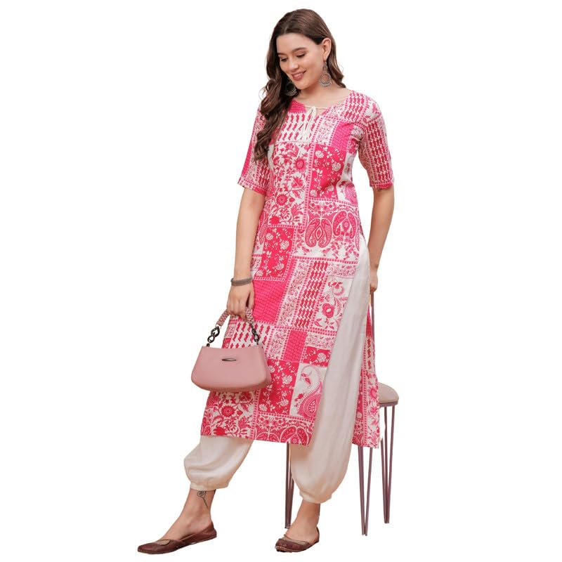 nypa Women Rayon Printed Straight Kurta for Women-picture-55