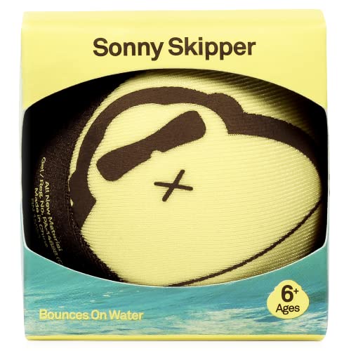 Sun Bum Sonny Skipper Water Beach Ball - Durable Outdoor Beach Toy - Yellow, lemon tree