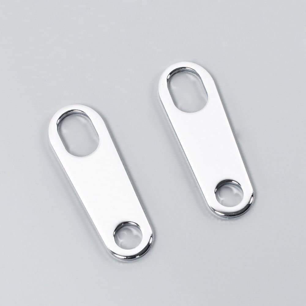POFET Staffe ammortizzatori per supporto indicatori di direzione posteriori per moto Harley - Argento