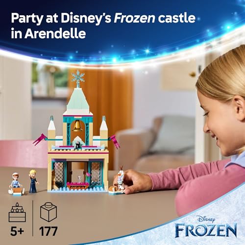 LEGO Disney Frozen: Arendelle Frozen Castle - Building Playset for Kids, Girls & Boys, Ages 5+ - Frozen Castle Toy for Fans with Princess Anna and Elsa Minidolls - Gift Idea for Birthdays - 43265