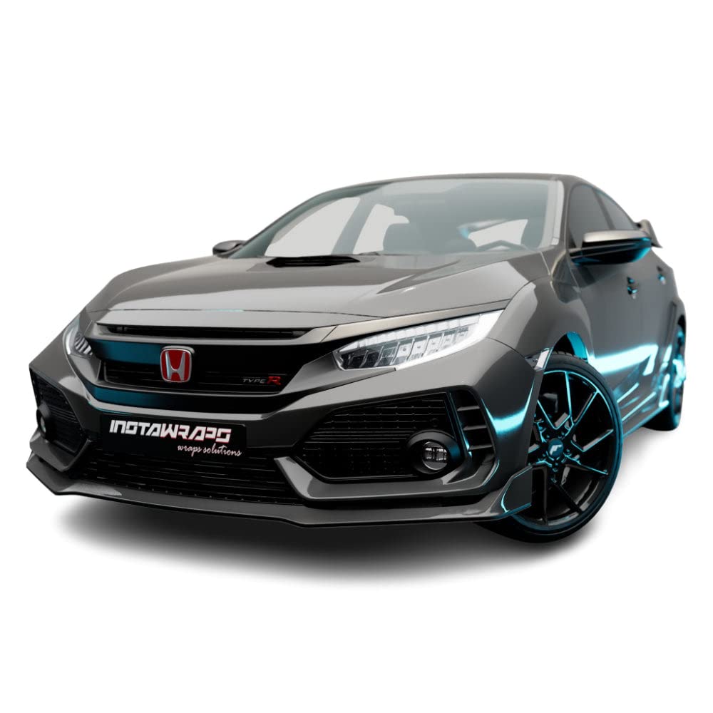 INSTAWRAPSKPMF K75400 Vinyl Film Car Wrap Series | Gloss Ominous Gray | K75415 | (Sample 3in x 5in)