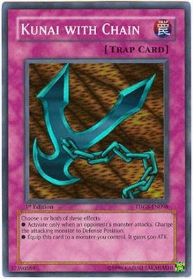Amazon.com: Yu-Gi-Oh! - Kunai with Chain (TDGS-EN098) - The