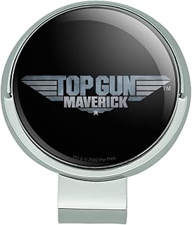 GRAPHICS & MORE Top Gun: Maverick Logo Golf Hat Clip with Magnetic Ball Marker