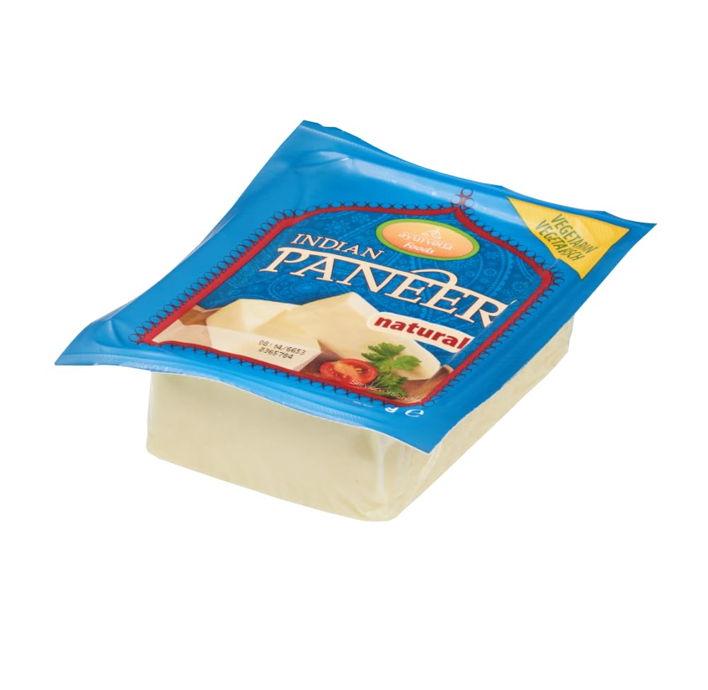 Ayurveda Foods - Paneer (Panir) Käse Natur 6er Set à 250g Vegetarisch, frei von Konservierungsstoffen oder künstlichen Aromen