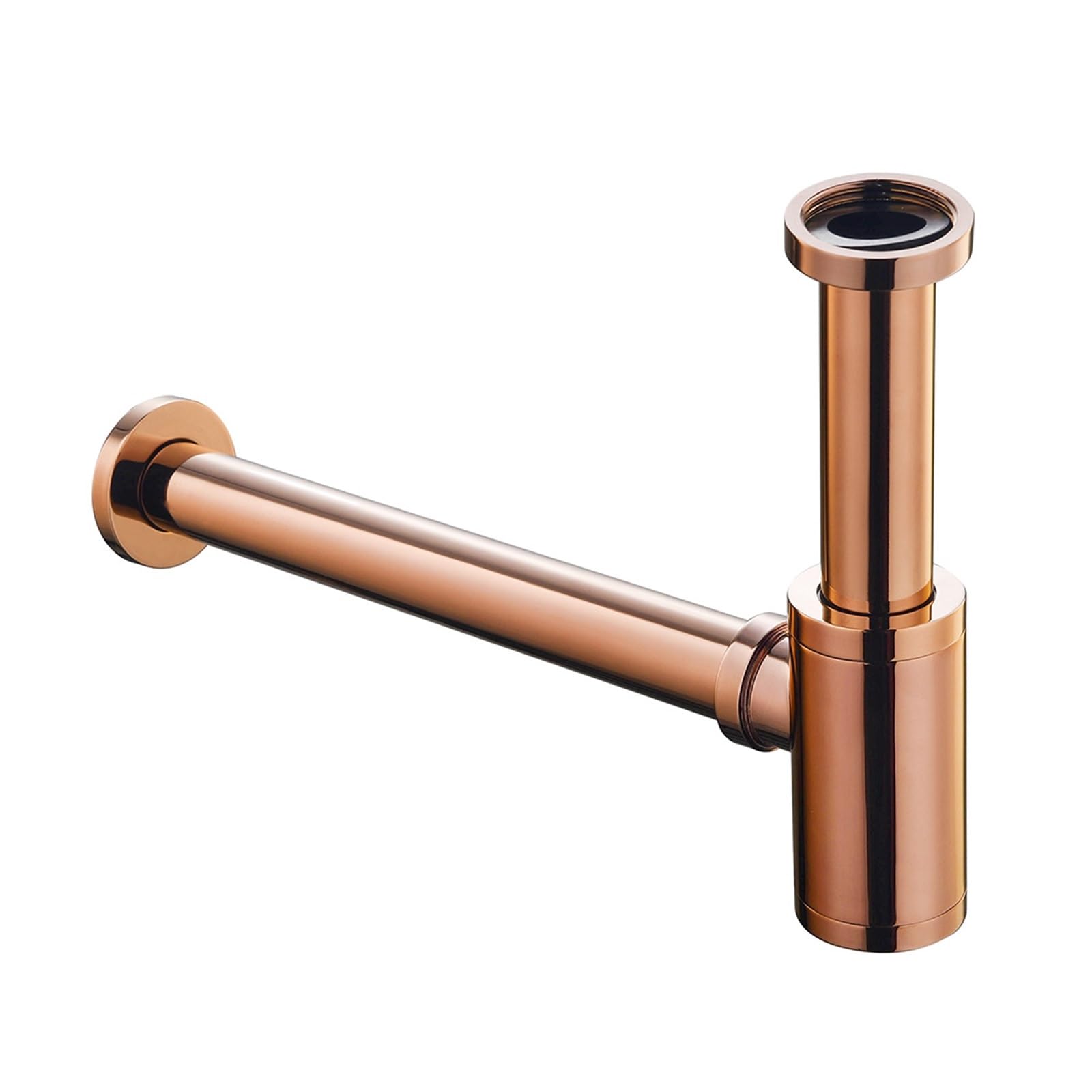 Cymmiyt Gold Basin Waste Zinc Alloy Wash Basin Wall-Mounted Wall Drainage Pipe Basin Air-Tight And Odor-Proof Drain Pipe(Gold)