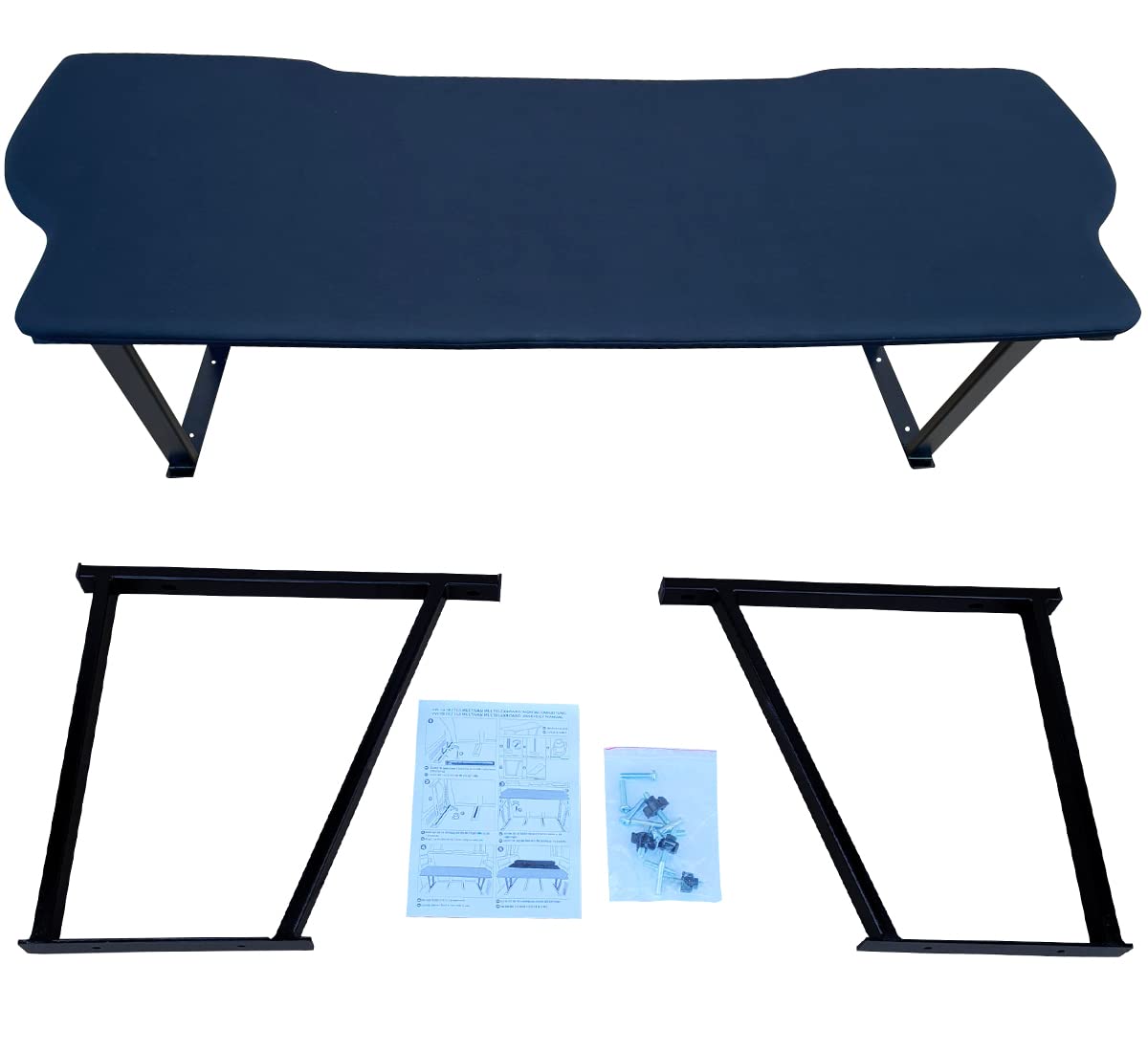 BREMER SITZBEZÜGE Extensión de Cama Multiflex Compatible con VW T5 y T6 Multivan UniSchwarz
