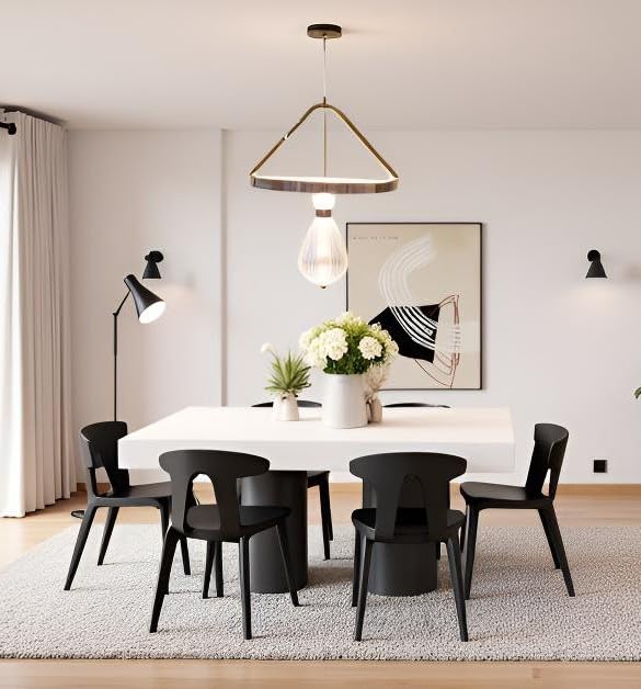 Image of Lyse Decor Chandelier, Jhumar Light for Hall Ceiling, Jhoomer for Living Room, Creative 3 Ring Hanging Pendant Lamp with Height-Adjustable for Bedroom, Dining Room (Clear)