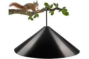 Garbuildman Squirrel Baffle for Bird Feeder Pole: Keeps Squirrels Away, 19in