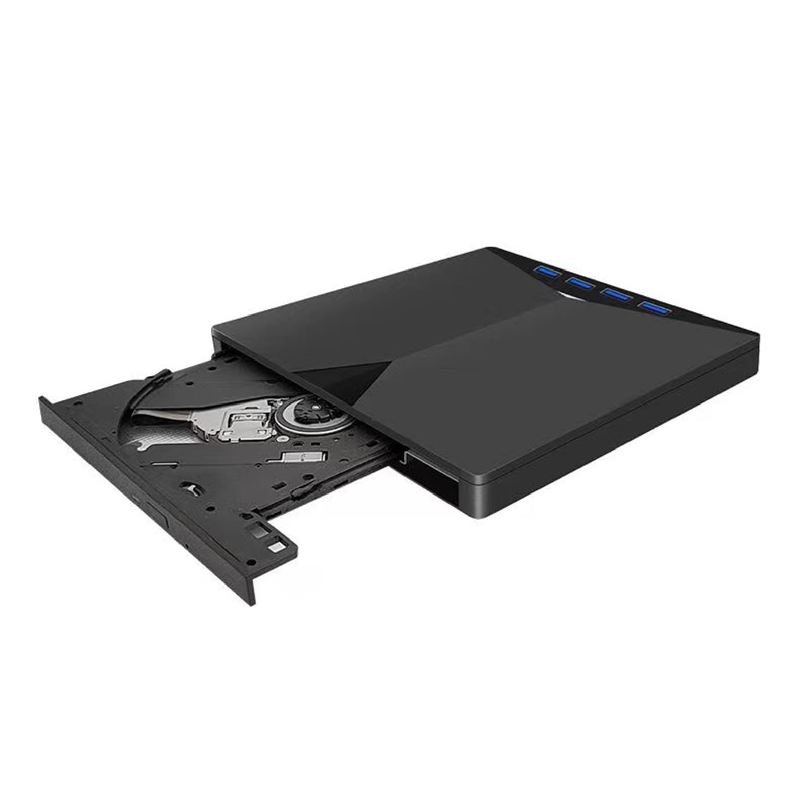 Unità video esterne a 7 porte per laptop, USB C USB3.0, masterizzatore portatile con slot per schede USB, lettore di velocità veloce