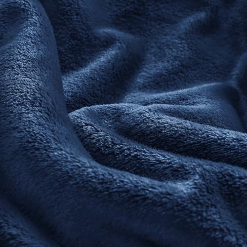 Image of BEDELITE Big Fleece Blanket - 120 inch x 120 inch (10' x 10'), Super Soft Fluffy Fuzzy Oversized King Blanket for Bed, Couch, Sofa, Camping, Fits Whole Family, Navy Blue