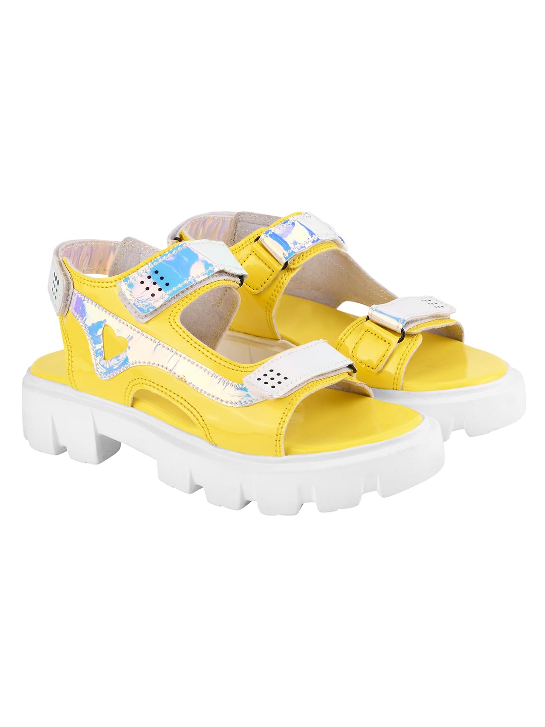 Shoetopia Smart Casual Yellow Sandals For Women & Girls /UK4 (B0CCRX79H1) Amazon Price History, Amazon Price Tracker
