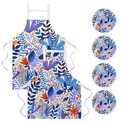Tablier de cuisine anti-tache lot de 2 pour protéger vos vêtements en cuisine
