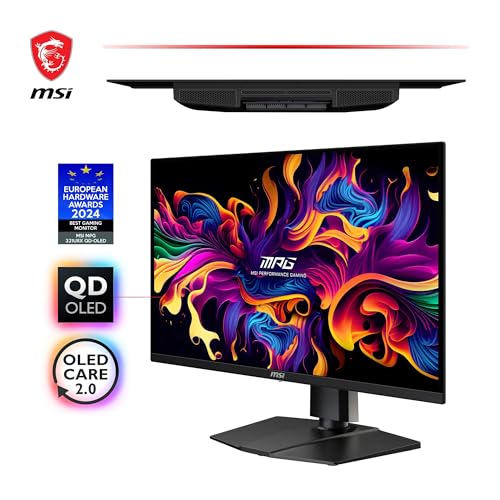 MPG 321URX QD-OLED 31,5" 4K UHD Gaming Monitor - Pannello OLED Quantum Dot 3840 x 2160, 240Hz / 0,03ms, 99% DCI-P3, ?E=2, DisplayHDR True Black 400, KVM, RGB - DP 1.4a, HDMI 2.1, USB Type-C - Monitor - Immagine 1