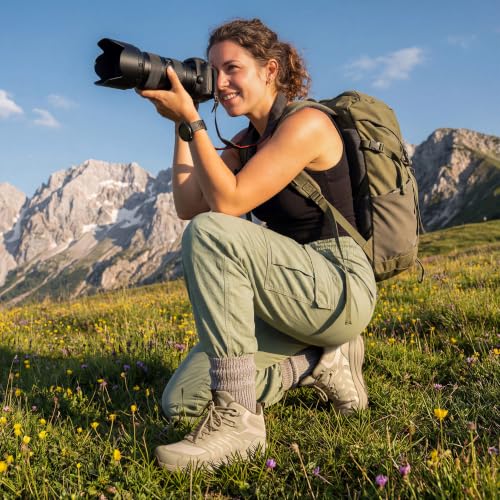 Image of NORTIV 8 Waterproof Women's Hiking Boots Armadillo FieldLite | Cushioned Slip Resistant Walking Trekking Work Ready for Daily and Outdoor Use Boots