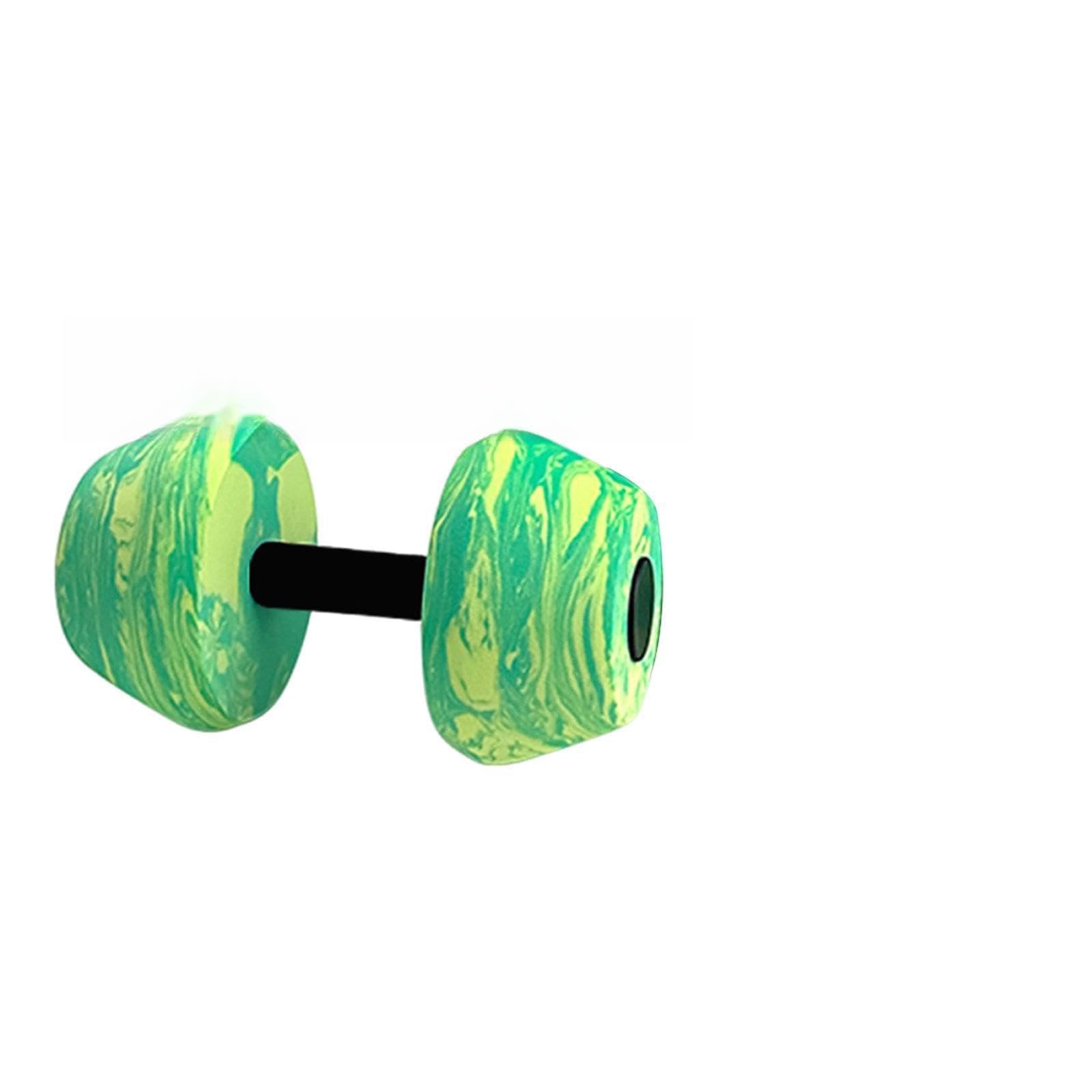 Aquatic Exercise Dumbbell Men Women Professional Portable EVA Water Dumbbell Yellow Green-image-11