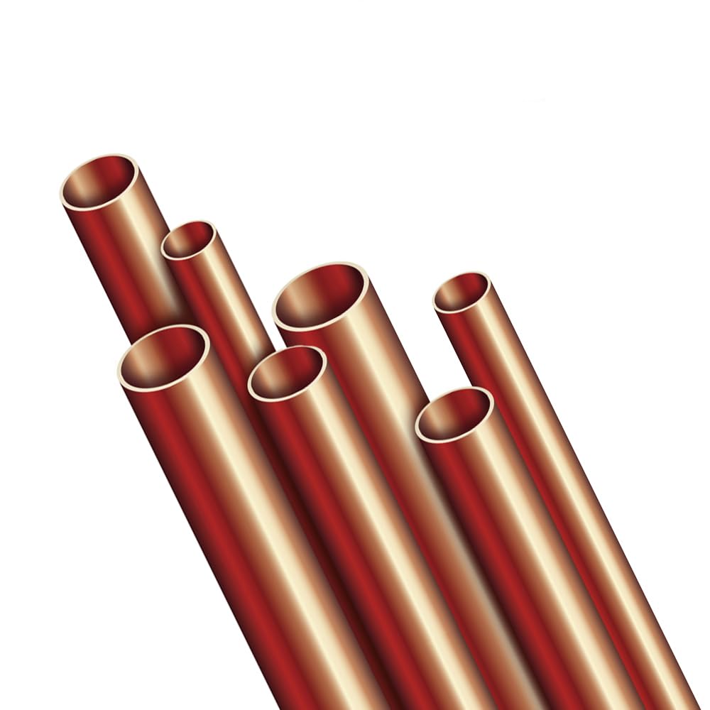 Kupferrohr CU-Rohr im Bund zu 50 oder 25 m / 12 15 18 22 28 35 42 54 mm Heizung Installation (18x1 mm (50 m))