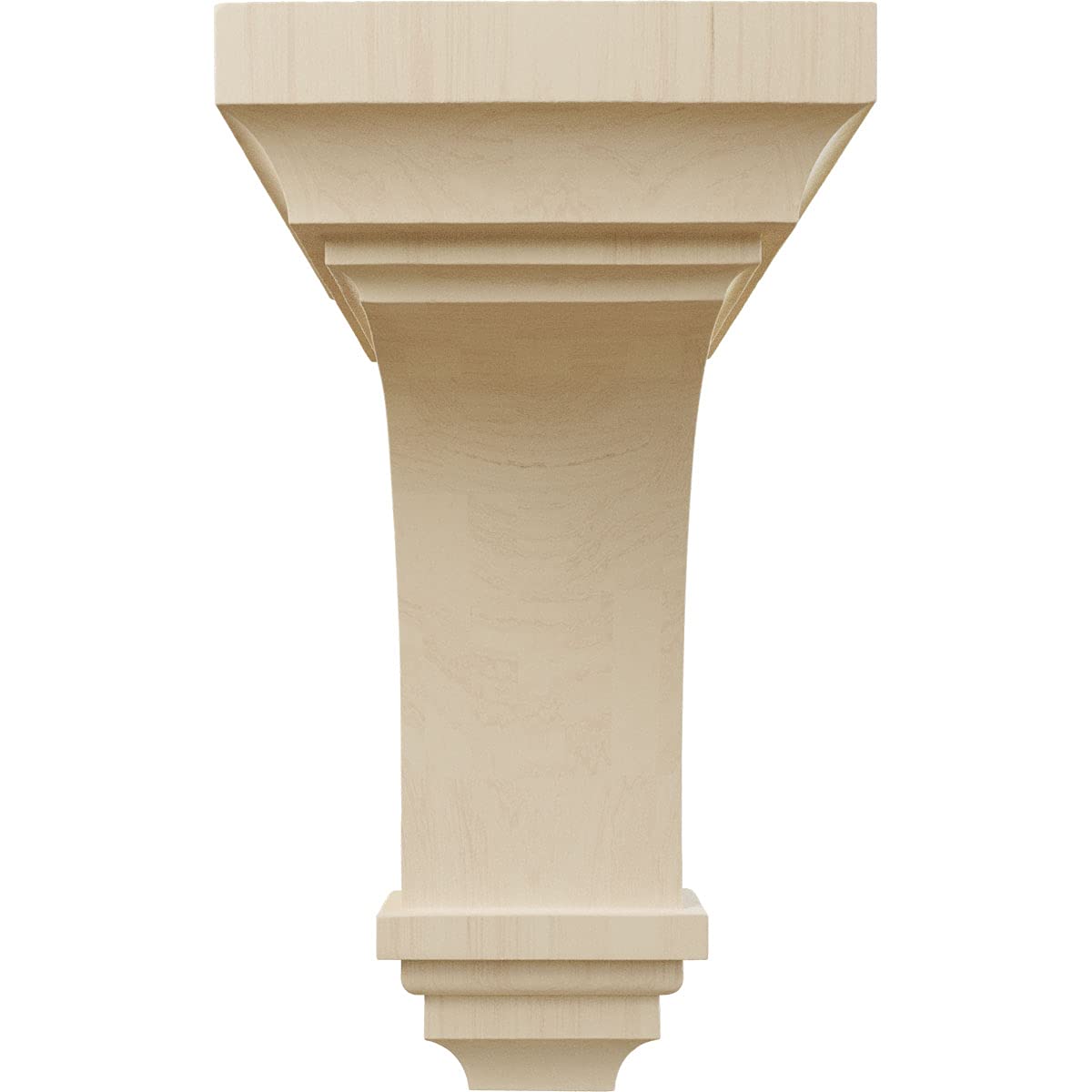 Ekena Millwork CORW07X07X14JEMA Corbeau en bois Jefferson Jumbo 7 x 7 3/4 po P x 14 po H, érable