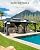 GarveeLife Hardtop Gazebo 12'x20' for All Weather, Double Polycarbonate Sheets Roof, Aluminum Alloy Frame, Net, and Curtain, Permanent Building for Patio, Deck, Backyard, Lawn, and Garden, Gray