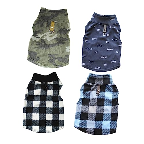 VANZACK 4pcs Ropa para Perro Calidez y Confort