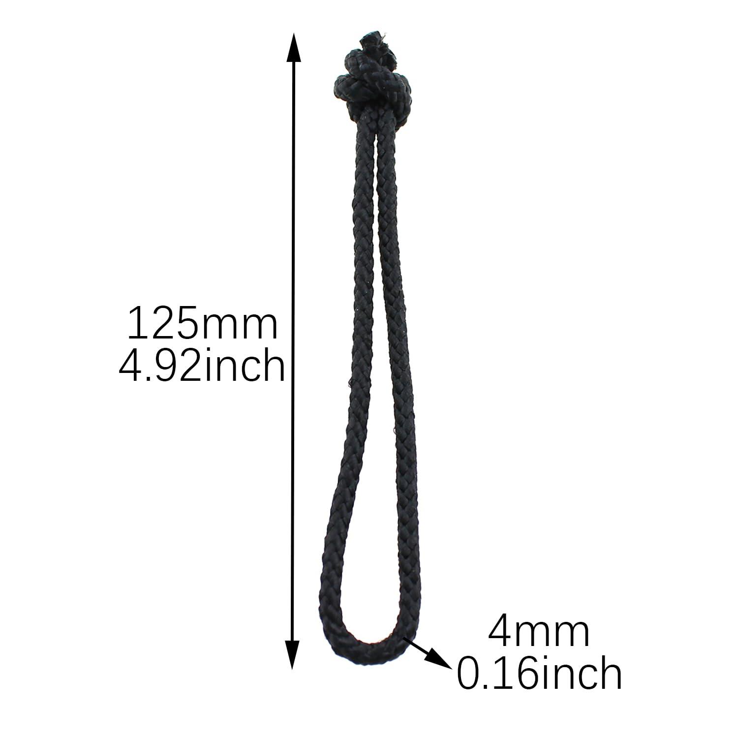 RLECS 6PCS Paddleboard Surfboard 4mm Black Nylon Retaining Rope Attachment Dive Gear Suitable for Short Board Fish Board Long Board SUP